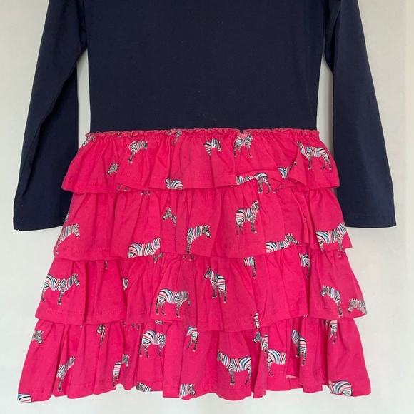 Girls Long Sleeve Cotton Dress - Picture 3 of 8